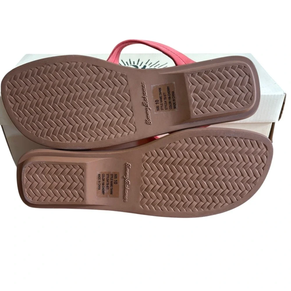 Tommy Bahama Relax Tahini‎ Nubuck Leather Sandals Cherry Size 10 Early 2000s